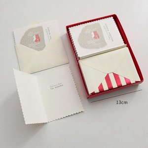 Открытки Новогодние, 12 открыток с конвертами в комплекте