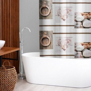 Штора для ванны Доляна «Гармония», 180x180 см, EVA