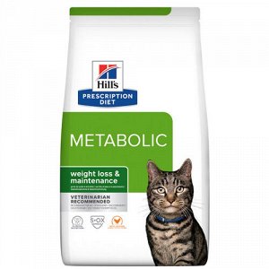 Hill's Prescription Diet Metabolic Сухой диетический корм для кошек для снижения и контроля веса с курицей 250гр
