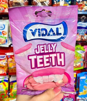 Мармелад в виде челюстей с фруктовым вкусом Vidal Jelly Teeth 90 гр