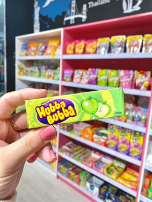 Wrigley Жевательная резинка со вкусом яблока Hubba Bubba Вриглейс Хубба-Бубба 35 гр