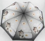 Зонт женский &quot;Кот с рыбкой&quot;