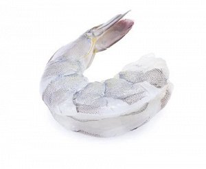 Креветка Ваннамей очищ. с хвостом с/м 26/30 7% глазурь 1кг, IQF, Индия/Индонезия