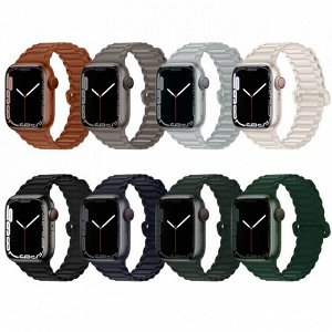 PREMIUM Ремешок для Apple Watch HOCO WA06 Flexible series military pattern magnetic silicone strap 38,40,41,42,44,45,49 mm