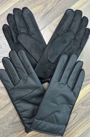 Перчатки мужские комбинированные (чёрный)