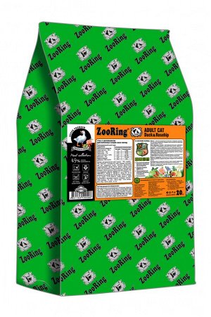 ZooRing ZR ADULT CAT   "УТКА & ШИПОВНИК" фитокомплекс для кошек всех пород.