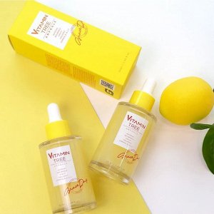 VITAMIN TREE AMPOULE, Функциональная антивозрастная ампульная сыворотка для увлажнения кожи лица с комплексом витаминов 50мл 1/120, Япония