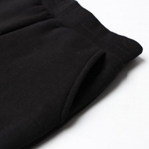 Костюм детский с начёсом (толстовка, брюки) KAFTAN "Basic line" 36 (134-140), чёрный