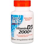 Doctor&#039;s Best, Витамин D3, 2,000 МЕ, 180 мягких таб