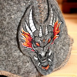 Шлем викинга "Дракон", полушерсть