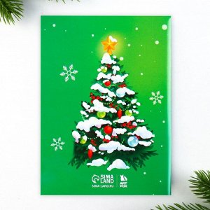 Подарочный набор новогодний, блокнот, наклейки 2 листа, магнитные закладки 2 шт. «Чудесный набор»