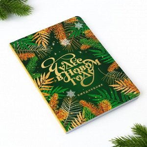 Ежедневник мягкая обложка софт тач, 24 х16,5 см, 80 листов «Чудес в Новом году»