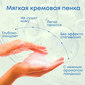 40% увлажнения, Интенсивно увлажняющая и влагосберегающая пенка для умывания с гиалуроновой кислотой 168г, Япония