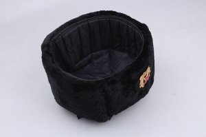 Шапка ушанка мужская, женская, СССР военная с кокардой, зимняя, 58 см.