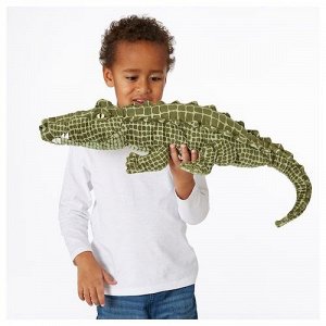 JTTEMTT, мягкая игрушка, крокодил/ зеленый, 80 см,