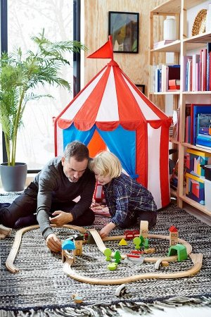 LILLABO, набор из 45 предметов с рельсами