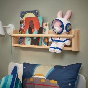AFTONSPARV, мягкая игрушка с костюмом астронавта, кролик, 28 см