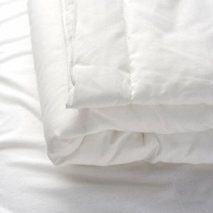 LEN, Пуховое одеяло для детской кроватки, белое, 110x125 см