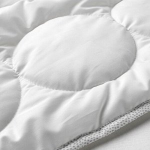 LENAST, Пуховое одеяло для детской кроватки, белое /серое, 110x125 см,