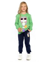 Baby Style МД 2076-42 Комплект для девочек футболка с длинными рукавами и брюки