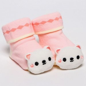 Носочки - погремушки на ножки «Котёнок Мяу»
