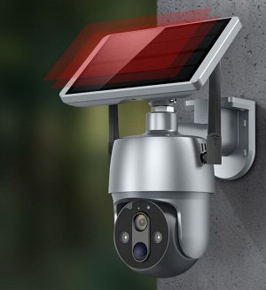 Умная iP камера на солнечной батарее Wireless Solar Battery Camera