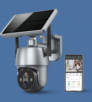 Умная iP камера на солнечной батарее Wireless Solar Battery Camera