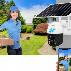 Умная iP камера на солнечной батарее 4G Security PTZ Camera
