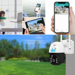 Умная iP камера на солнечной батарее 4G Security PTZ Camera