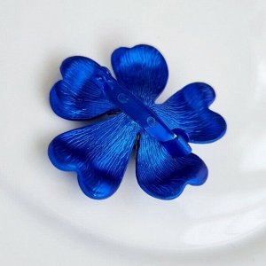 Брошь цветок, цвет синий , арт.411.591