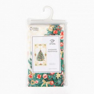 СИМА-ЛЕНД Новый год. Новогоднее полотенце &quot;Этель&quot; Golden Christmas 40х73 см, 100% хл, саржа 190 гр/м2