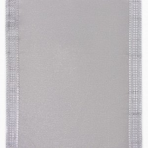 Дорожка на стол Этель со стразами, 50x100 ±5 см, серая, п/э