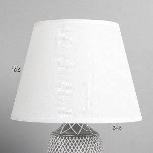 Настольная лампа "Медея" МИКС Е27 40Вт серый 24х24х38 см RISALUX