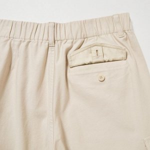 UNIQLO - широкие прямые брюки-карго (длина 70-72см) - 53 GREEN