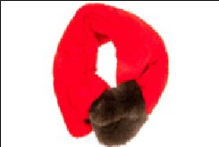 398508/03-02 красный/коричневый полиэстер женские шарф (О-З 2019)