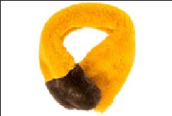398508/03-04 горчичный/коричневый полиэстер женские шарф (О-З 2019)