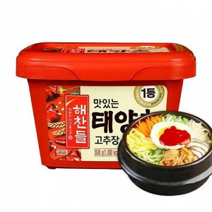 Паста перцовая острая Кочудян 500 г, (GOCHUJANG HOT PEPPER PASTE) CJ CheilJedang Ю.Корея