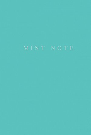 Mint Note. Стильный блокнот с "мятными" страницами (А5, обложка на ткани с тиснением фольгой)