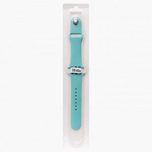 Ремешок - ApW Sport Band Apple Watch 38/40/41мм силикон на кнопке (L) (mint)