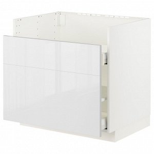 МЕТОД / MAXIMERA, основание cb f HAVSEN snk/waste srt/2 fr, белый/Ringhult white, 80x60x70 см