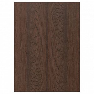SINARP, комплект угловых шкафов с 2-мя дверцами f, коричневый, 25x70 см