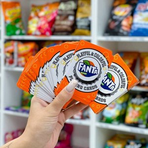 Fanta Cards - Колода карт Фанта оранж 54шт. Лимитированные