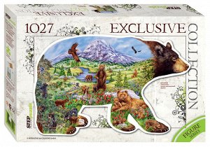 Мозаика "puzzle" 1027 "Медведь" (Контурный пазл) 83501