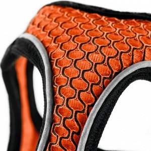 Hunter шлейка для собак Hilo Comfort 33-36 см, сетчатый текстиль, оранжевая