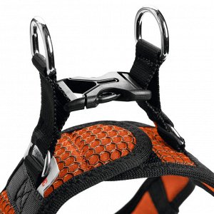 Hunter шлейка для собак Hilo Comfort 33-36 см, сетчатый текстиль, оранжевая