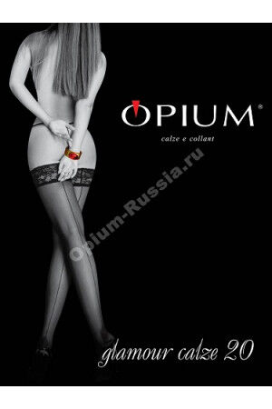 Чулки Женские Opium Glamour calze 20 nero