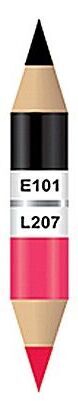 Карандаш для глаз/губ 2в1 Р1-3 тон E101/ L207 черный/мальва