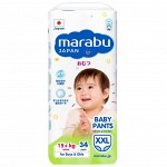 Подгузники-трусики MIOKI (Marabu) размер XXL, 15+ кг, 34 шт.