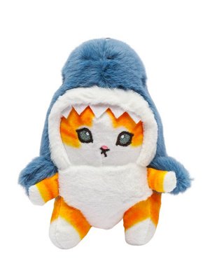 Мягкая игрушка - брелок  " Котёнок - акулёнок " 13 см, в ассортименте