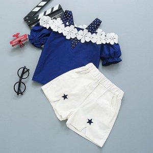 Комплект для девочки блузка + шорты